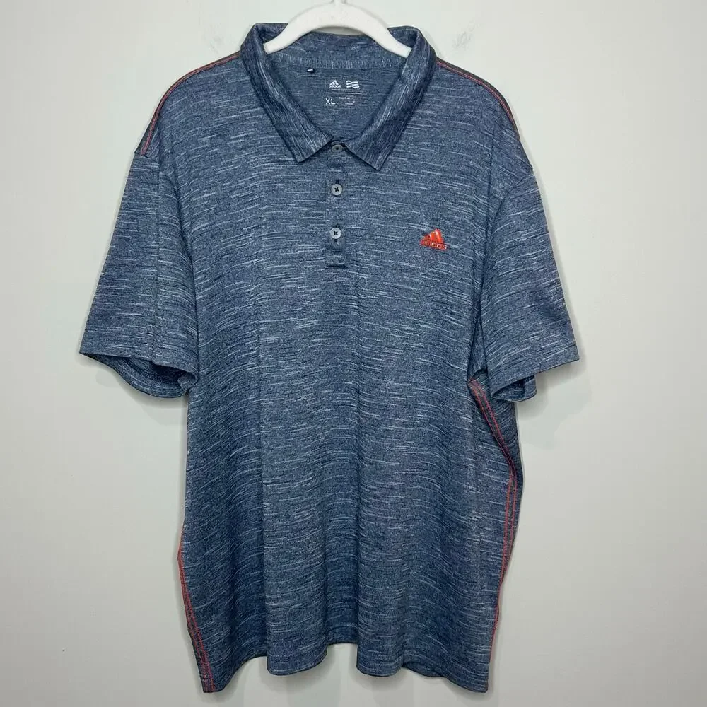 Adidas Blue Polo Shirt Size XL Short Sleeves Golf Tennis Pickleball